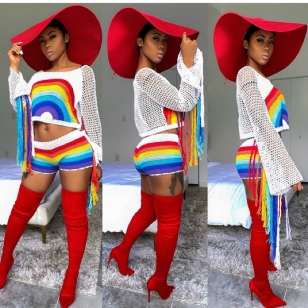 ✨💎🌈RAINBOW shorts set 🌈✨💎